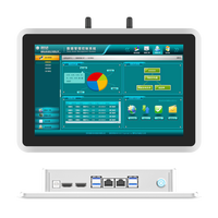 Monitor de PC Táctil Industrial Todo en Uno, Capacitancia GFF, Pantalla LCD de 12 y 21.5 Pulgadas para Montaje en Pared