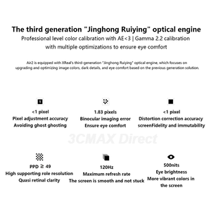 Xreal air 2 pro <span class=keywords><strong>ar</strong></span> очки lentes con atenuacion electrocromica de <span class=keywords><strong>3</strong></span> niveles, 75 г, 120 Гц, 130 pulgadas - Product Image 5