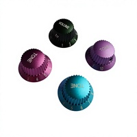 Bouton de potentiomètre personnalisé en aluminium, laiton, acier inoxydable 304 316, usiné par électroérosion à fil, tolérance de précision, bouton de volume pour guitare