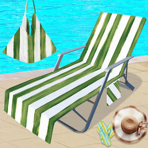 Serviette de <span class=keywords><strong>piscine</strong></span> Chaise longue housse de chaise de plage serviette en microfibre serviette de plage surdimensionnée personnalisée sans sable avec poches latérales - Product Image 6