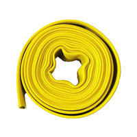 Vente d'usine Équipement de lutte contre l'incendie personnalisable Tuyau d'incendie durable avec revêtement en caoutchouc synthétique Veste en polyester Tuyau plat