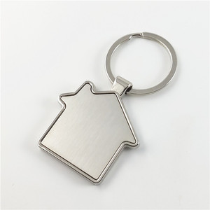 Hình Chữ Nhật Shape Antique Bạc Mạ Kẽm Hợp Kim Keyring Thăng Hoa Trống Kim Loại Keychain - Product Image 6