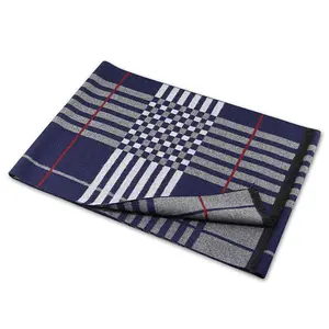 Wholesale Scarf Factory China Fashion Men Stripe Design Viscose Scarf