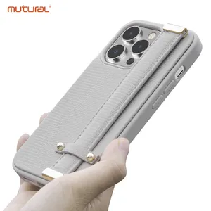 For Iphone 15 Handy Series Retro Luxury Shockproof PU Leather Phone Case For iPhone 13 14 15 Pro Max Cover TPU With Stand