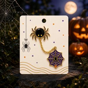 Broche <span class=keywords><strong>araignée</strong></span> Halloween, pendentif toile d'<span class=keywords><strong>araignée</strong></span>, épinglette en émail souple, bijoux fantaisie, épinglettes de revers en gros, badges métalliques personnalisés, usine OEM - Product Image 4