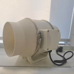 Nouveau 6 pouces Axial Flow Duct AC Industrial Fan 220V <span class=keywords><strong>Double</strong></span> Ball Bearing Bathroom Exhaust Ventilation Extractor Plastic OEM In-line - Product Image 1