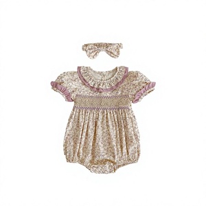 Ropa de Escalada para Bebé, Diseño Floral de Princesa, Algodón de Verano, Hecho <span class=keywords><strong>a</strong></span> Medida - Product Image 2
