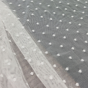 Vải ren lưới Pháp cao cấp thêu tay chất liệu spandex xuất xứ từ nhà máy Trung Quốc, dùng cho váy cưới và dạ hội - Product Image 3