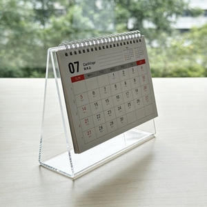 WANHAN Moderner Transparenter PS GPPS Kalenderständer 3mm Dick für Schreibtisch Tisch Zuhause Büro Schule Wohnzimmer - Product Image 1