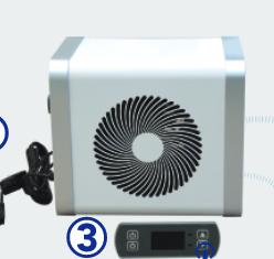 Micoe 5KW R32 <span class=keywords><strong>Mini</strong></span> DC Inverter Pompe À Chaleur Piscine Chauffe-Eau Chauffage Refroidissement pour Spa & Enfants <span class=keywords><strong>Pataugeoire</strong></span> - Product Image 3