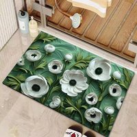 Schnell Trocknender Badezimmerteppich-Set, Superabsorbierender Diatomeenerde-Bodenmatte-Set, Rutschfester Teppich für Zuhause, Diatomeenerde-Badematte