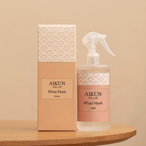 Aikun - Juego de Cajas Negras con Adhesivo y Logotipo Personalizado para Fragancias de Habitación, 500 ml, PET Negro Mate, Redondas, con Cualquier Aroma, Bajo MOQ - Product Image 4