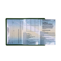 Porte-cartes d'immatriculation de voiture en cuir PU, design de luxe durable, forme carrée, avec logo personnalisé, support promotionnel pour documents