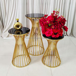 FURUN Support de présentation de gâteau de table de dessert personnalisable en acier inoxydable de haute qualité et durable pour mariage, fête, anniversaire, banquet - Product Image 3