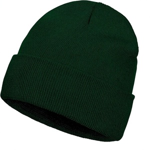 Bonnet d'hiver tricoté en gros, personnalisable avec logo, bonnet chaud à revers unisexe, bonnet côtelé, broderie personnalisée, chapeau d'hiver - Product Image 1