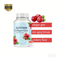 Gummies originales blanchissantes pour la peau au collagène et au glutathion, supplément tonifiant antioxydant pour une peau éclatante