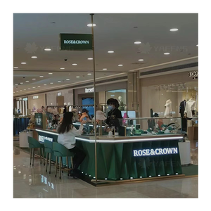 خزانة خشبية قابلة للتخصيص بتصميم متجر بيع بالتجزئة بقفل زجاجي لخزانة عرض المتاجر - Product Image 5