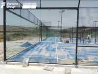 10*20m Panoramique Padel Paddle Court De Tennis Cancha De Padel Durable Équipement De Padel