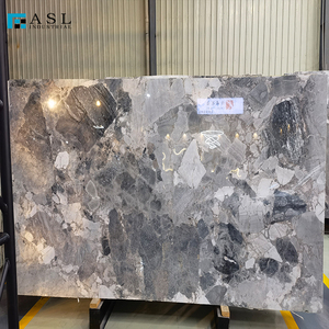 Grande dalle <span class=keywords><strong>de</strong></span> <span class=keywords><strong>marbre</strong></span> gris Oreo poli à veines naturelles pour revêtement mural intérieur/extérieur, villa, hall d'hôtel, décoration <span class=keywords><strong>de</strong></span> sol en pierre. - Product Image 1