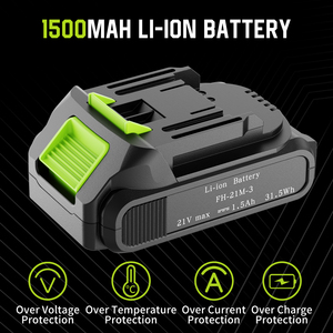 Feihu 21V Lithium Pin Cầm Tay Brushed Động Cơ Tác Động Khoan Điện Không Dây Khoan Công Cụ Thiết Lập Với 28Pcs Phụ Kiện - Product Image 5