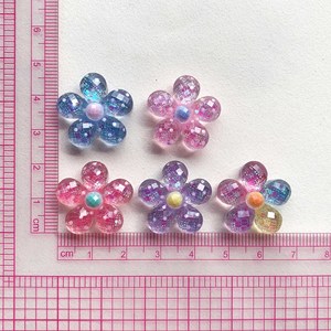 Flor de resina con purpurina, gato de resina con simulación de vidrio, artesanías de resina, helado en miniatura, accesorios de decoración DIY para fundas de teléfono y horquillas para el pelo - Product Image 3