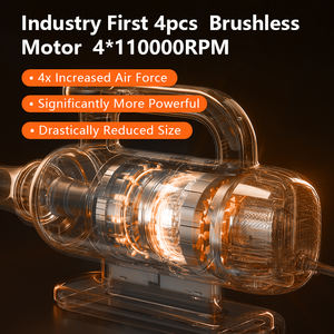 Sèche-cheveux pour animaux de compagnie, design original, respectueux de l'environnement, 4 moteurs sans balais, <span class=keywords><strong>vitesse</strong></span> variable, 110-240V, souffleur d'eau universel pour animaux de compagnie - Product Image 2