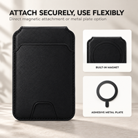 Portefeuille magnétique pour cartes de téléphone en cuir PU pour iPhone Samsung, pliable avec support, multifonction, détachable, personnalisable, vente en gros
