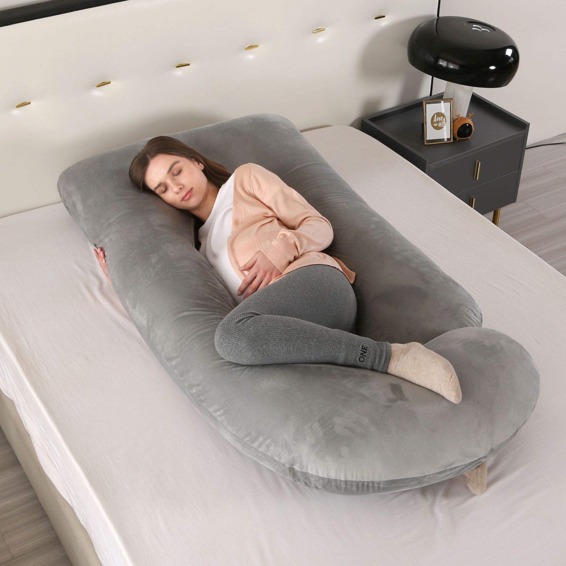 Crystal velvet - soot - 80x120x180cm