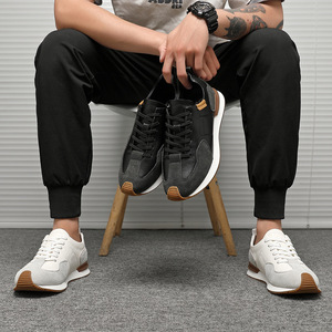 Zapatillas Casuales de Piel Vacuna Premium para Hombre, Suela Plana Cómoda de Cuero Suave para Desplazamientos Urbanos y Uso Diario - Product Image 5