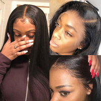 Perruques en cheveux naturels vietnamiens, Lace Front sans colle, Full HD Lace Front, Cheveux indiens bruts alignés sur les cuticules, Perruques frontales HD Lace