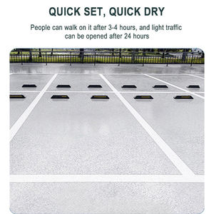 Nouvelle peinture de sol époxy auto-nivelante à deux composants Garage souterrain <span class=keywords><strong>Parking</strong></span> Stade Piste Peinture de sol ignifuge résistante à l'usure - Product Image 5