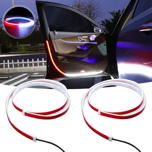 RGB Car Door Led Strip Light 144 LEDs Flexible Strobe Warning Lights Flashing Safety Lighting Car Door Opening Signal Lamp