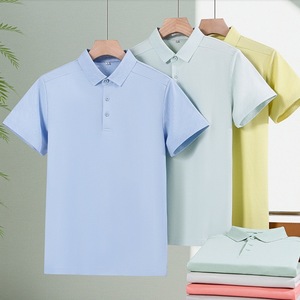 Men's Short Sleeve <b>Polo</b> Shirt 195g Cotton Pique Knit Breathable Summer Workwear Made In Wuhan - Product Image 1