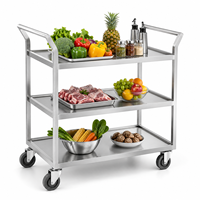 Chariot de transport de plateaux de boulangerie de haute qualité pour cuisine commerciale, chariot en acier inoxydable pour restaurant