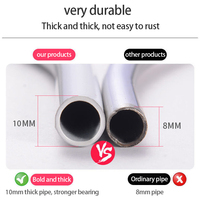 Nouveauté : Étendoir rotatif pliable en acier inoxydable, creux et rond, pour couettes et draps
