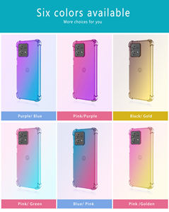 Pour Moto <span class=keywords><strong>Edge</strong></span> 40 Neo Case, Clear Cute Gradient Antichoc Corner Soft TPU Phone Cases Cover pour <span class=keywords><strong>Motorola</strong></span> Moto <span class=keywords><strong>Edge</strong></span> 40 Neo - Product Image 2