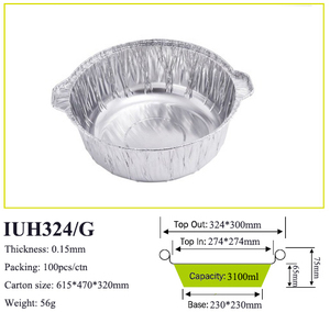 Nồi Nhôm Dùng Một Lần Với Nắp Tròn Pan Tùy Chỉnh Cấp Thực Phẩm Container Nhiệt Chống Takeaway Container - Product Image 2