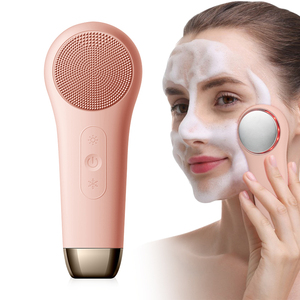 Профессиональная силиконовая щетка для очищения кожи лица, электрическая вибрационная щетка для глубокого очищения, многофункциональная щетка для ухода за кожей лица - Product Image 2