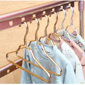 Groothandel Aluminium Kleur Metalen Baby Meisje Pop Kleerhangers Wit