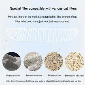 Intelligente Katzentoilette mit Ein-Klick-Automatischer Streuwechselung über Smartphone Sicherheitssystem Automatische Pause bei Annäherung von Haustieren - Product Image 4