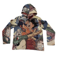 Sudadera con Capucha con Estampado de Tapiz Personalizado de Itachi, Sudadera con Temática de Jesús con Cuello de Poliéster/Algodón Tejido para la Temporada de Primavera