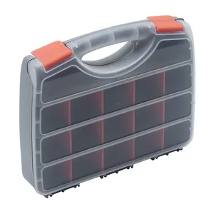 Boîte de rangement de pièces, boîtier plastique de voyage pour outils boîte de rangement avec compartiments
