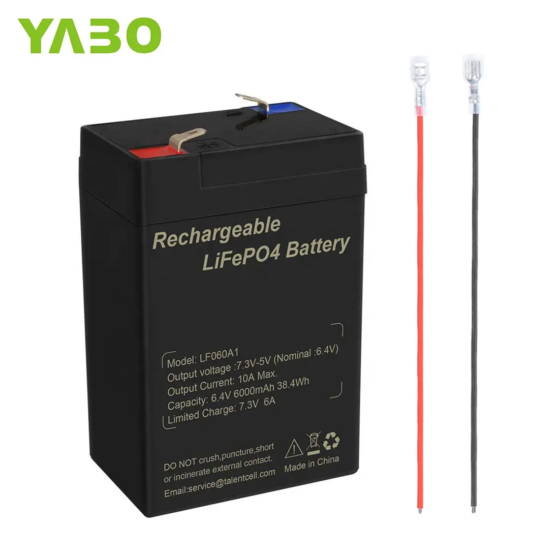 Wiederauf ladbare Lifepo4 6Ah 6V Lithium Li-Ionen Solar batterie für Spielzeug Fahrrads chein werfer Autoscooter