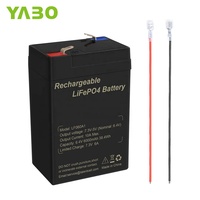 Panneau solaire Rechargeable Lifepo4, Lithium fer Phosphate, 6V, 2,5 ah, 4ah, 4,5 ah, 5ah, 6ah, pour remplacer une batterie 6V