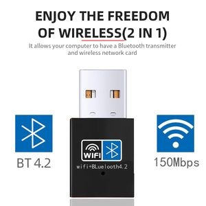 150Mbps Mini USB Wifi không dây <span class=keywords><strong>adapter</strong></span> BT 4.2 Wifi Dongle Card mạng rtl8723du cho Máy Tính Để Bàn Máy Tính Xách Tay PC - Product Image 2