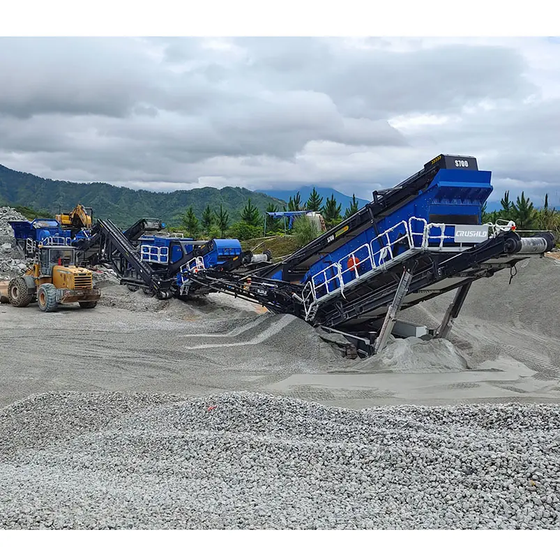 3 Layers 300tph Crawler Type Mobile Stone Screening Plant Station Mobile Crusher Screen Price