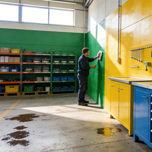 Peinture inorganique <span class=keywords><strong>anti</strong></span>-fissuration à haute élongation, revêtement liquide imperméable avec couleur personnalisable pour l'entretien des murs extérieurs - Product Image 3