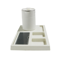 Bouilloire électrique 1L 1350W à ébullition rapide avec couvercle intérieur en acier, conception facile à nettoyer, idéale pour les chambres d'hôtel