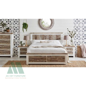 Fabricant du Vietnam OEM ODM de meubles modernes en bois pour la chambre à coucher lits à usage hôtelier armoires armoires buffets de haute qualité - Product Image 2