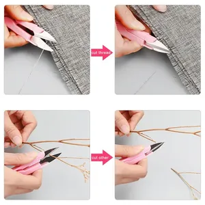 กรรไกรตัดเย็บขนาดเล็กพกพาสะดวกสำหรับใช้ในบ้าน ตัดด้าย ตัดสายเอ็น ตกปลา งานฝีมือ ขายส่ง - Product Image 5